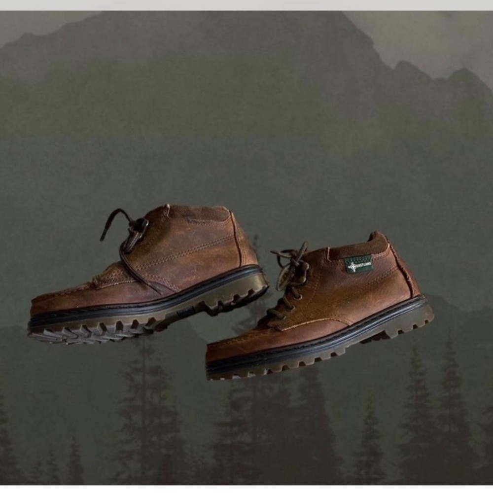 Eastland Brown Leather Ankle Boots